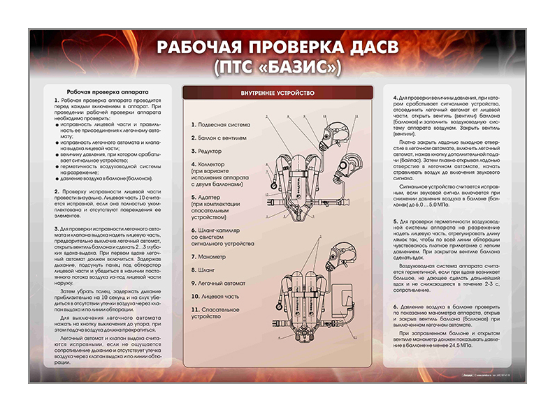 Информационный стенд "Рабочая проверка ДАСВ" (ПТС "Базис") Zarnitza