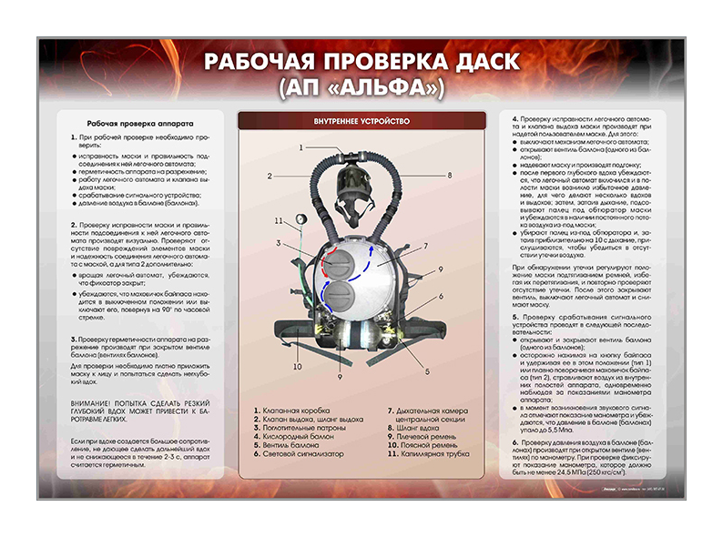Информационный стенд "Рабочая проверка ДАСК" (АП "Альфа") Zarnitza
