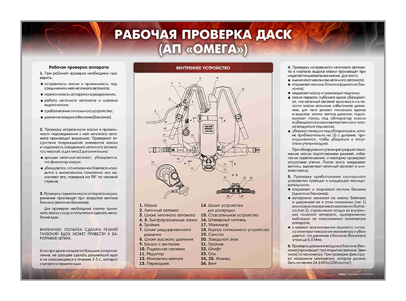 Информационный стенд "Рабочая проверка ДАСК" (АП "Омега") Zarnitza