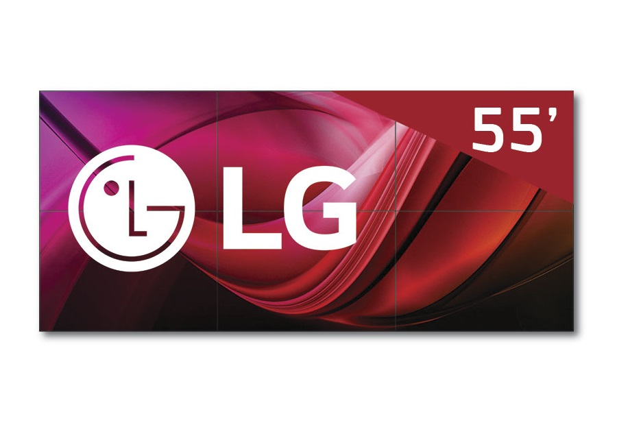 Video wall 3x2 157" LG 55VL5PJ-A