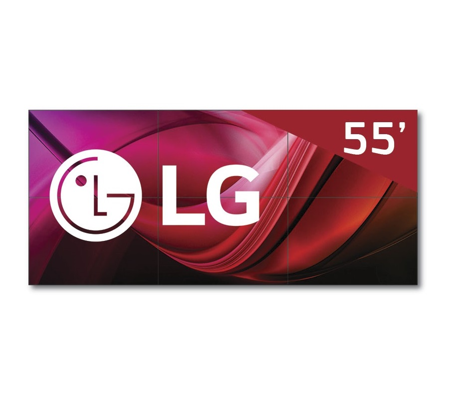 Video devori 3x2 157" LG 55VL7F-A