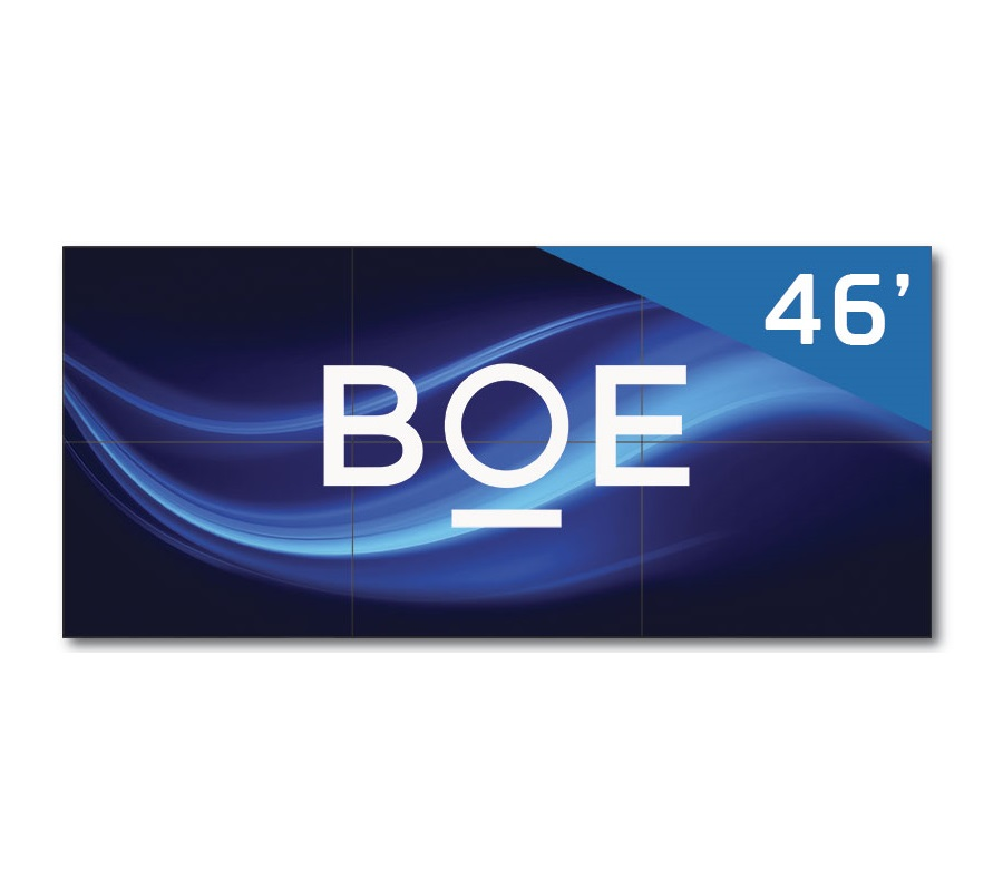 Video wall 3x2 129" BOE VP46L-A