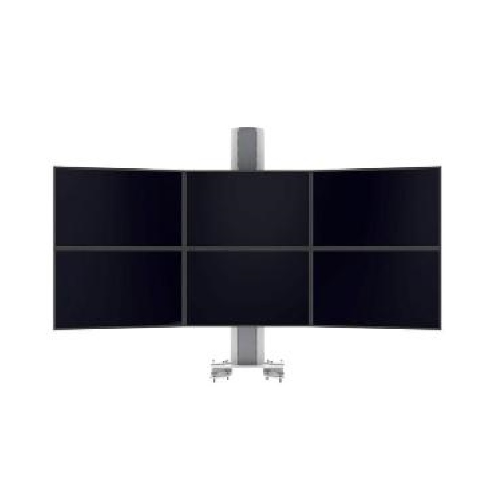 Мобильная напольная стойка для 6-ти мониторов SMS Multi Control 2xTriple Clamp для размера 19-24”