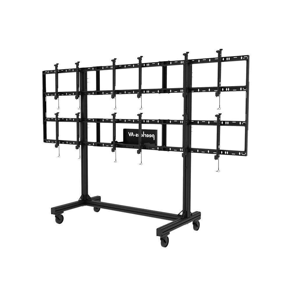 Мобильная напольная стойка для создания конфигурации 3х2/2х2 Peerless-AV DS-C555-3X2 для размера 46-55"
