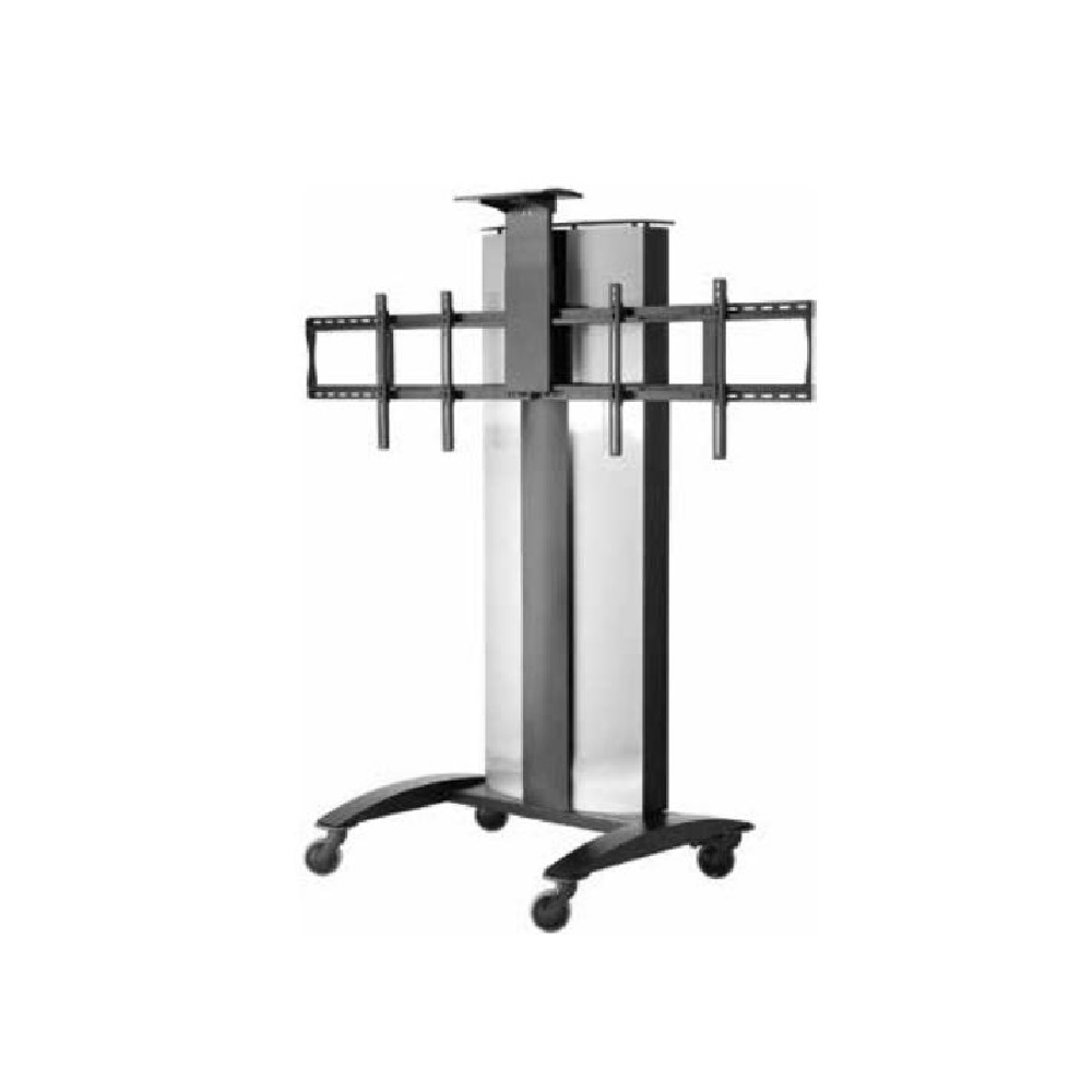 Мобильная напольная стойка для ВКС и двух дисплеев Peerless-AV SR555E для размера 40-55"