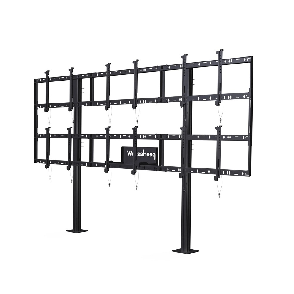 Стационарная напольная стойка для создания конфигурации 3х2 Peerless-AV DS-S555-3X2 для размера 46-55"