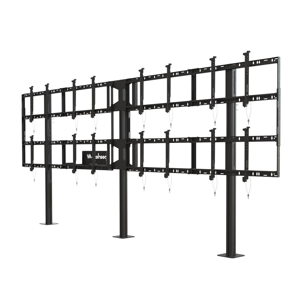 Стационарная напольная стойка для создания конфигурации 4х2 Peerless-AV DS-S555-4X2 для размера 46-55"