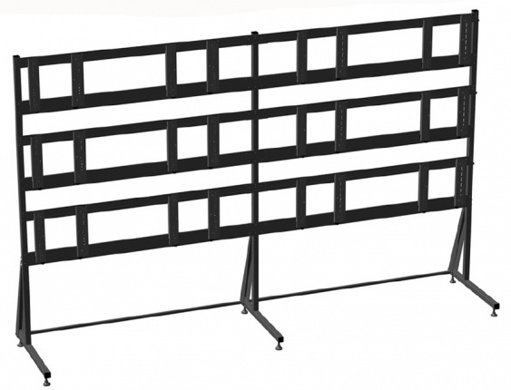Напольно-стеновое крепление для 12-ти дисплеев размером 46"-60" Antall NS-4x3
