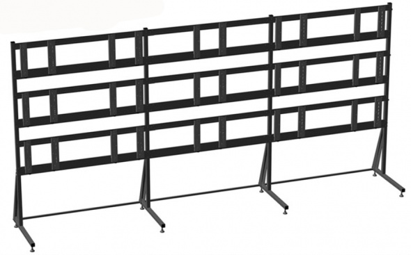 Стационарная напольная стойка для 15-ти дисплеев размером 46"-60"Antall N-5x3