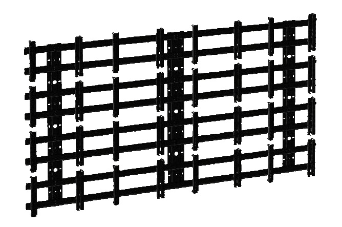 Кронштейн настенный для 16-ти дисплеев размером 46"-60" Antall SR-4x4