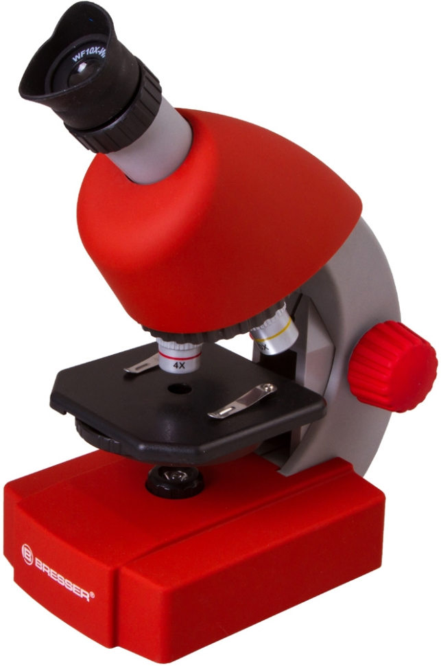 Оптический микроскоп Bresser Junior 40x-640x, красный