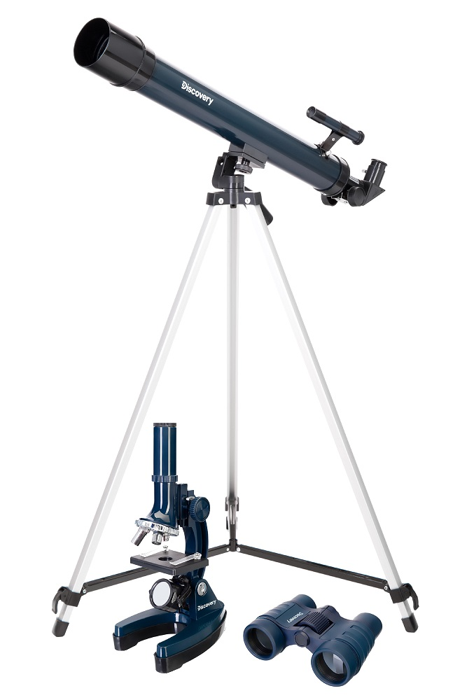 Комплект Levenhuk Discovery Scope 3 с книгой