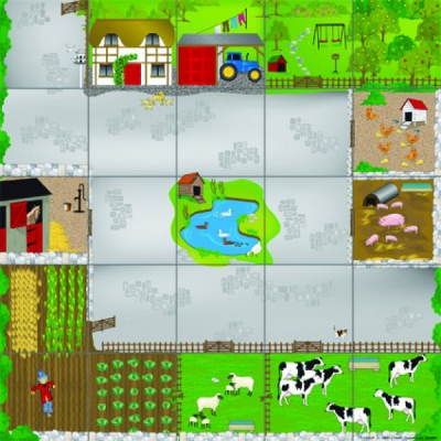 LogoRobot Bee: Rug "Farm"