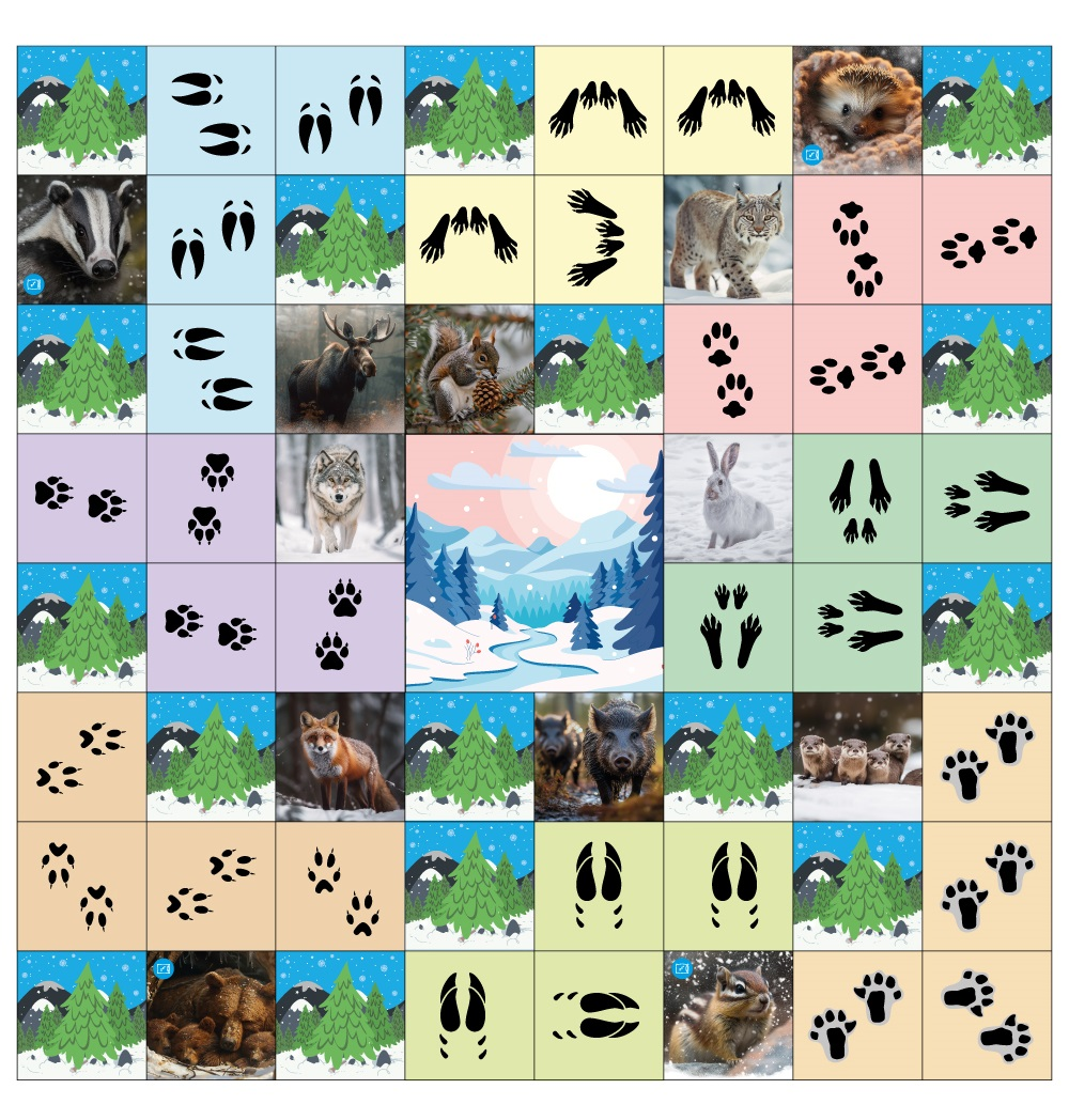 Logobot "Bee" rug "Animal Traces"