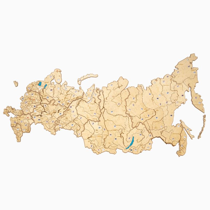 Карта России Логикус средняя (без подсветки)