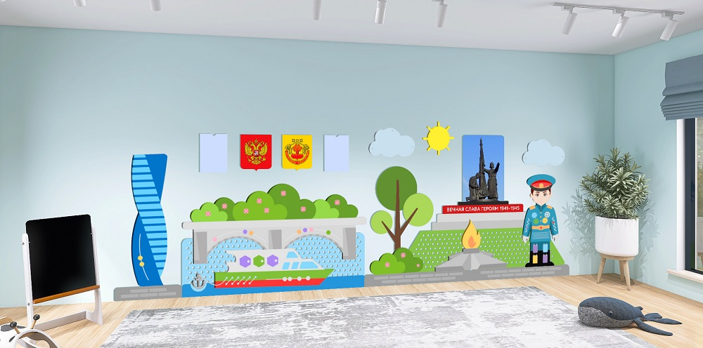 Decorative and educational panel Newtonikum "Chuvashia"
