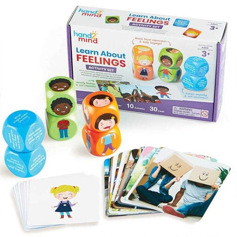 Развивающий игровой набор "Наши чувства" Learning Resources 92868 (кубики с карточками, 36 элементов)