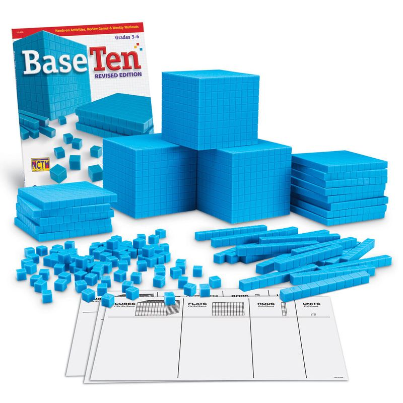 Развивающий игровой набор "Базовая десятка",большой Learning Resources LER0932 (комплект для группы до 25 человек, 823 элемента)