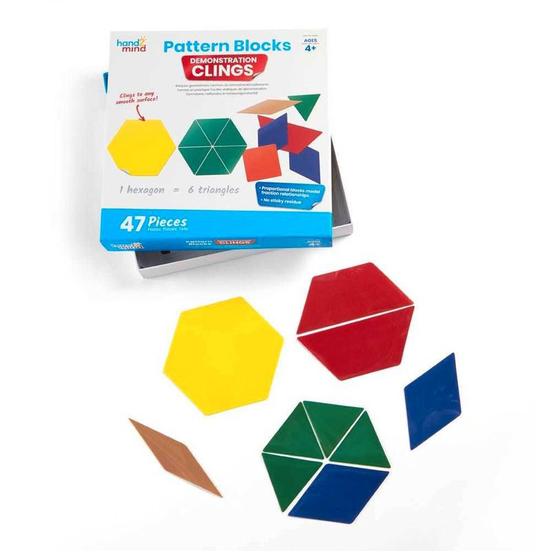 Развивающий игровой набор "Магнитные блоки" Learning Resources 92857 (геометрические, демонстрационный материал, 47 элементов)