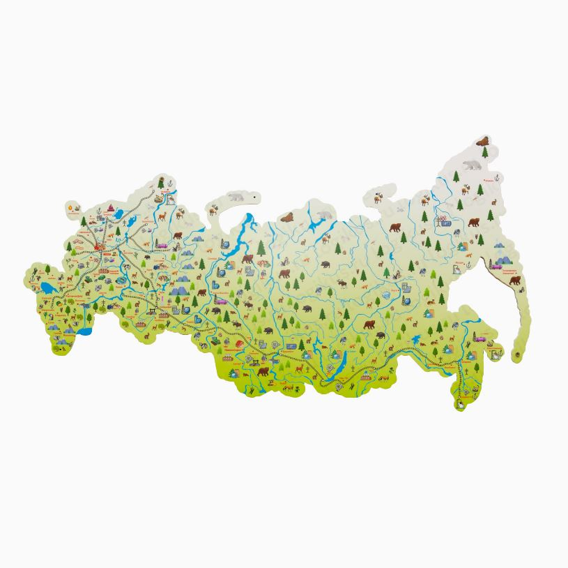 Map of Russia Logicus mini, color