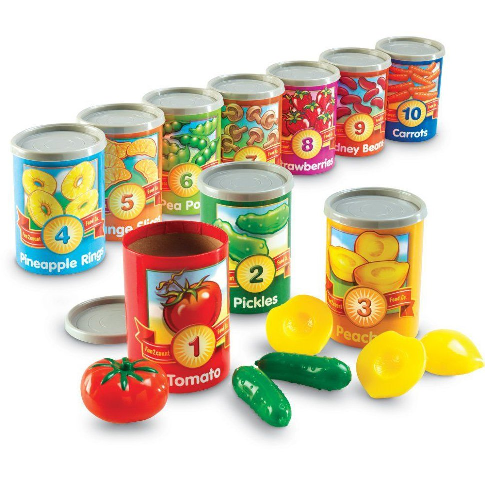 Развивающий игровой набор "Счет до 10. Консервы" Learning Resources LER6800 (66 элементов)