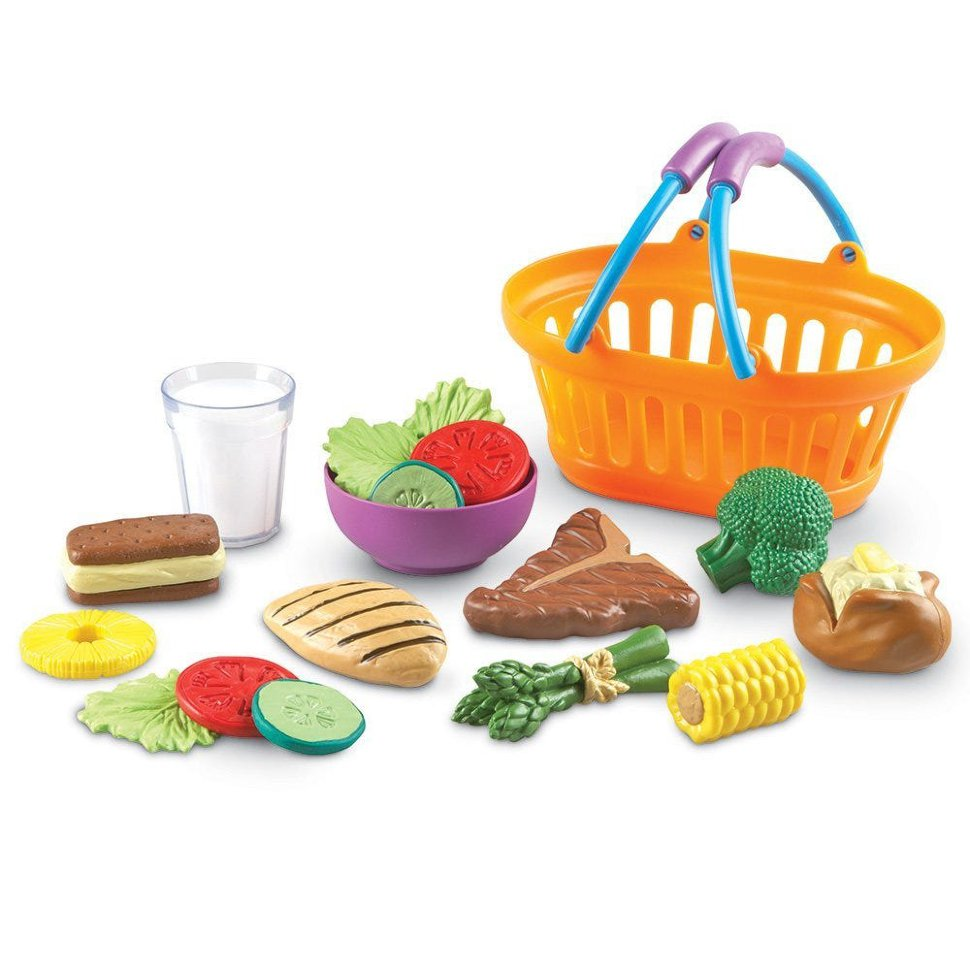 Развивающий игровой набор Мы растем "Полезный Ужин" Learning Resources LER9732 (серия New Sprouts, 18 элементов)