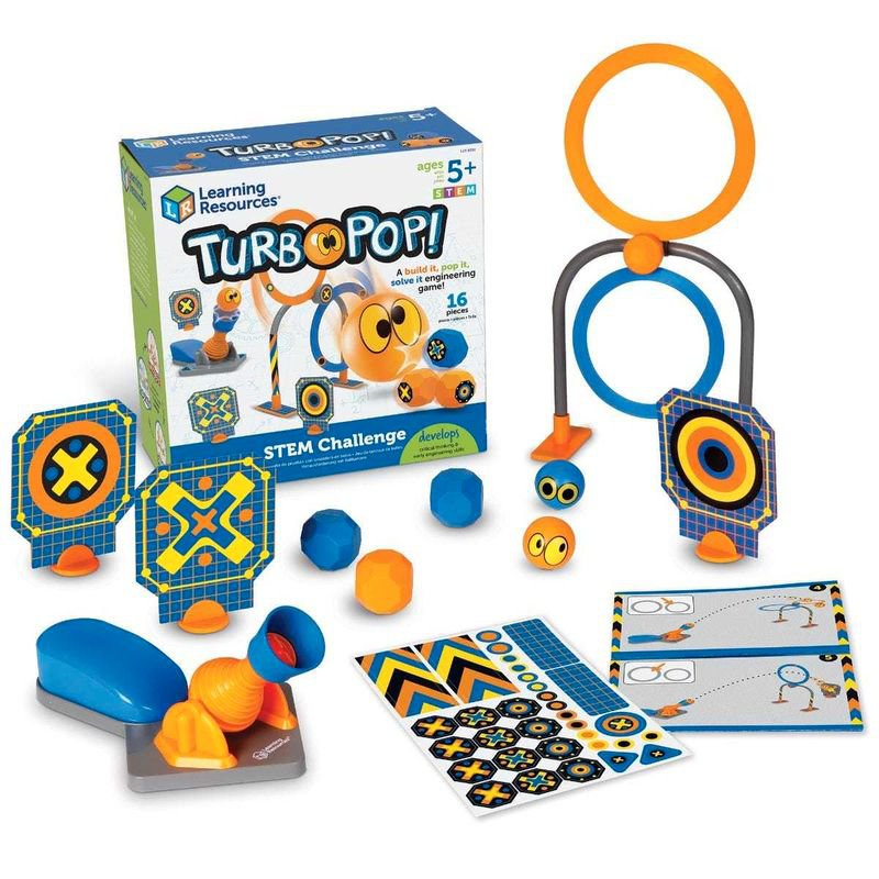 Развивающий игровой набор "Попади в цель. Турбо" Learning Resources LER9292 (серия Crashapult STEM, 16 элементов)