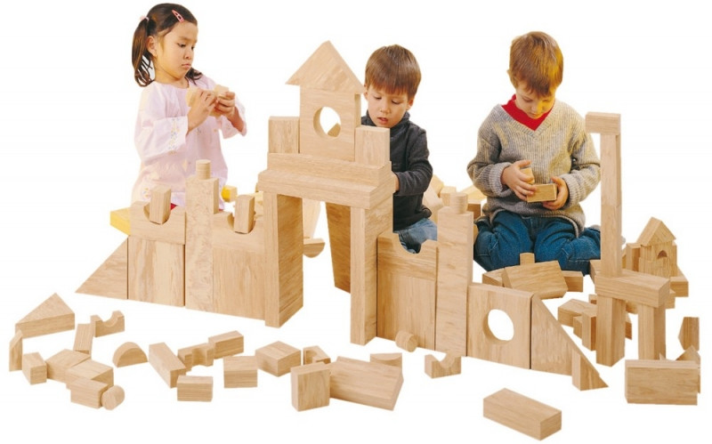 Развивающий конструктор крупногабаритный "SOFT EVA WOODY BLOCK-152" Weplay WPL KC2802