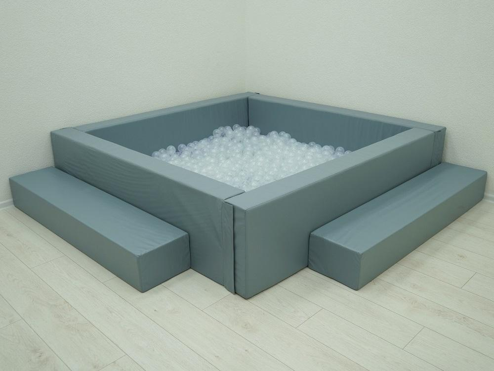 Сухой бассейн АЛМА с шариками и RGB-подсветкой 140х140 см.
