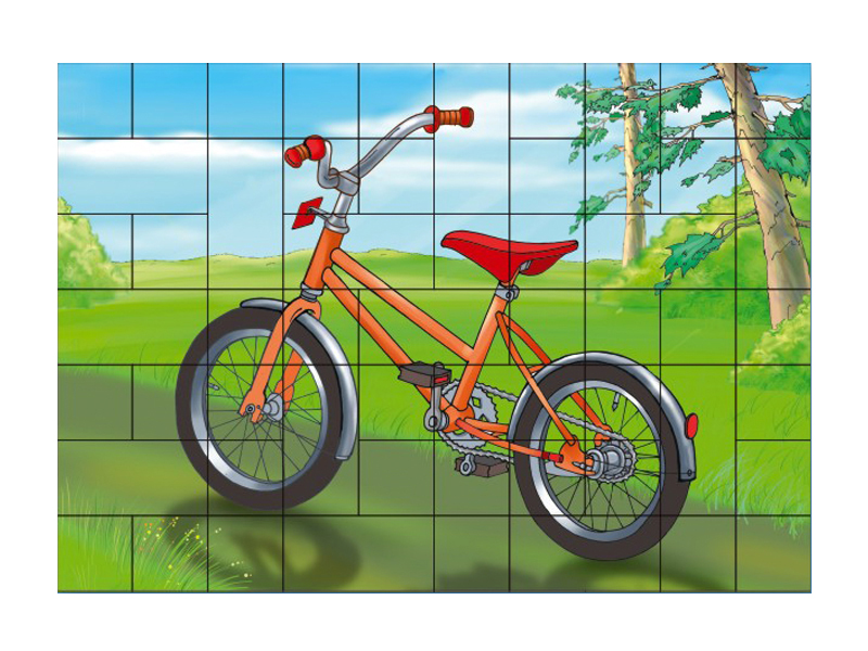 Magnetic puzzle "Bicycle" Zarnitza