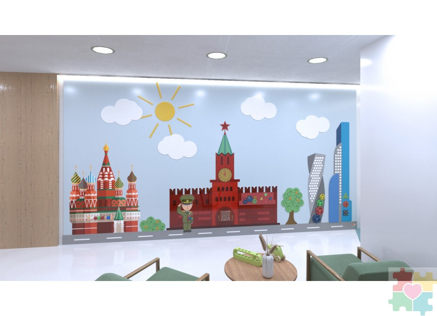 Настенная панель «Кремль» Инклюзив