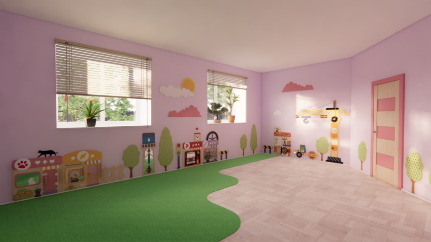 Set of decorative and educational panels "Minigrad" "Umnichka"