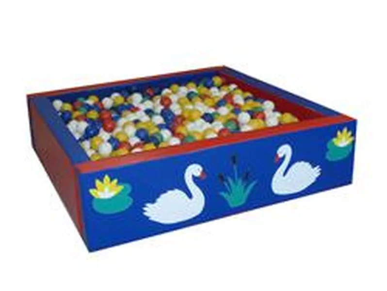 Сухой бассейн Pappado квадратный 200x200x50 см., разборный, ширина стенок 15 см.