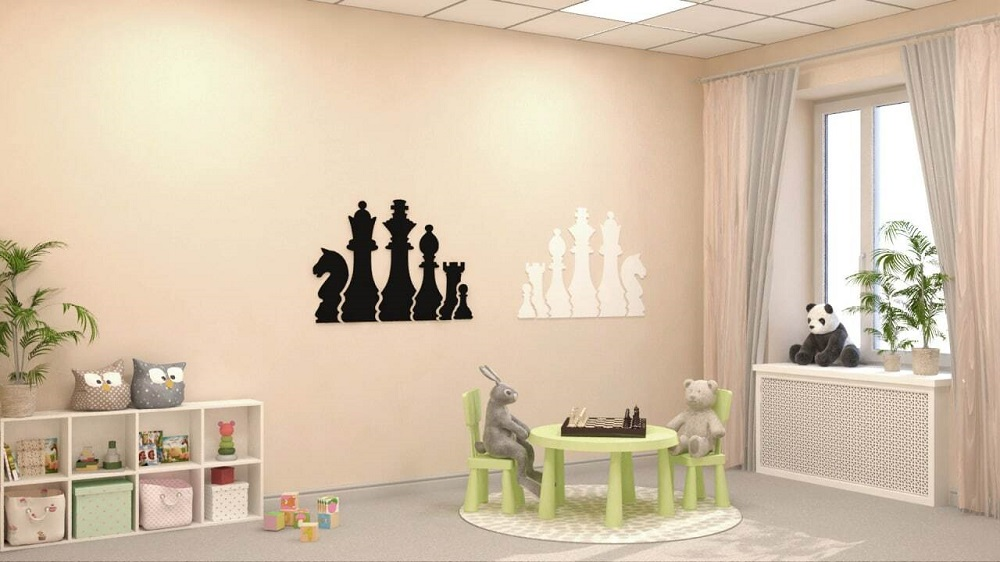 Decorative panel Newtonikum "Chess pieces-1"