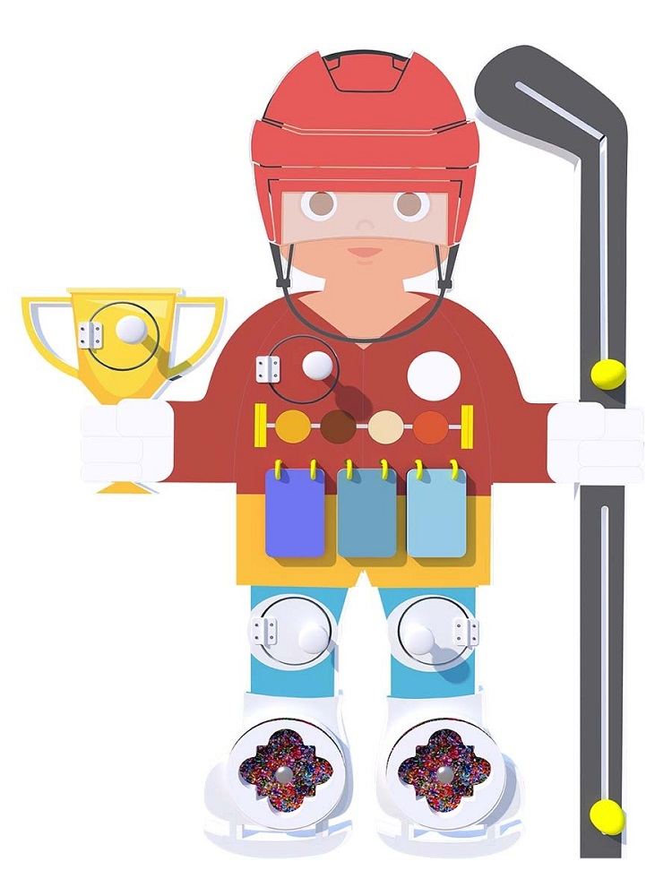 Busy board Newtonikum "Hockey player"