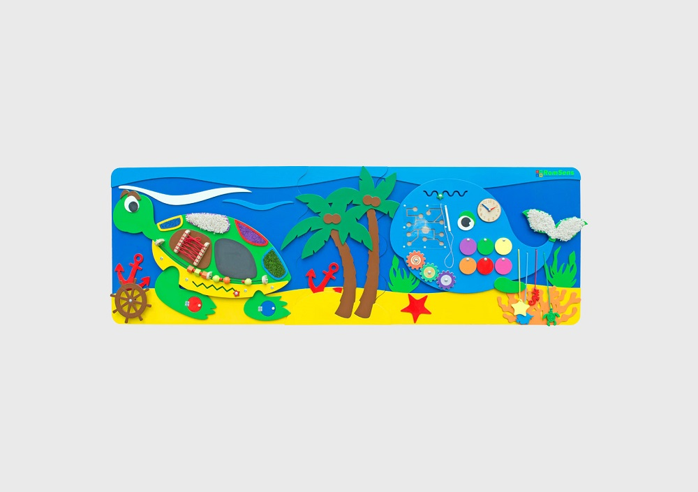 Tactile development panel "Underwater inhabitants" Romsens