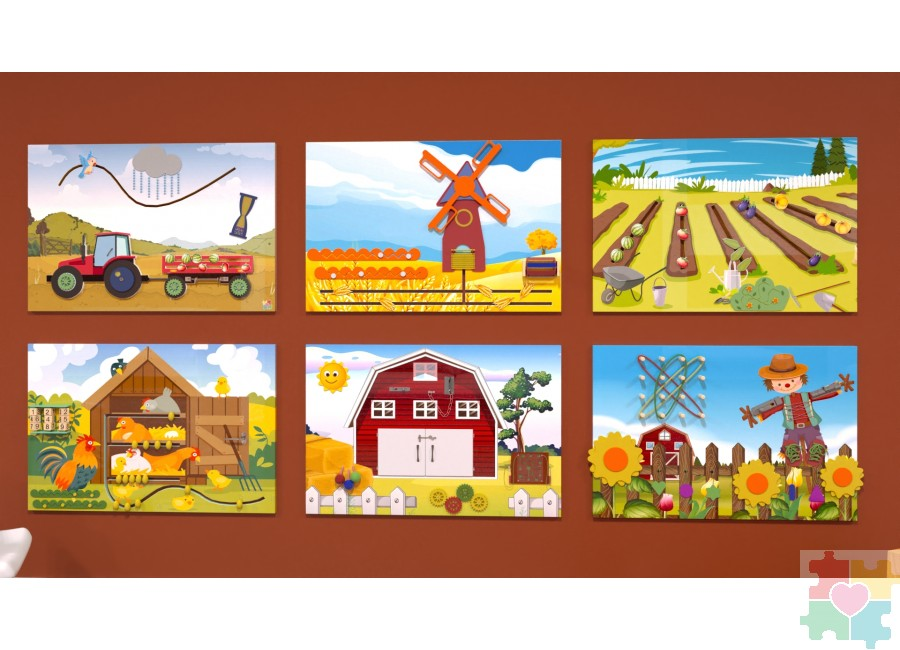 Set of wall panels “Farm” Inclusive