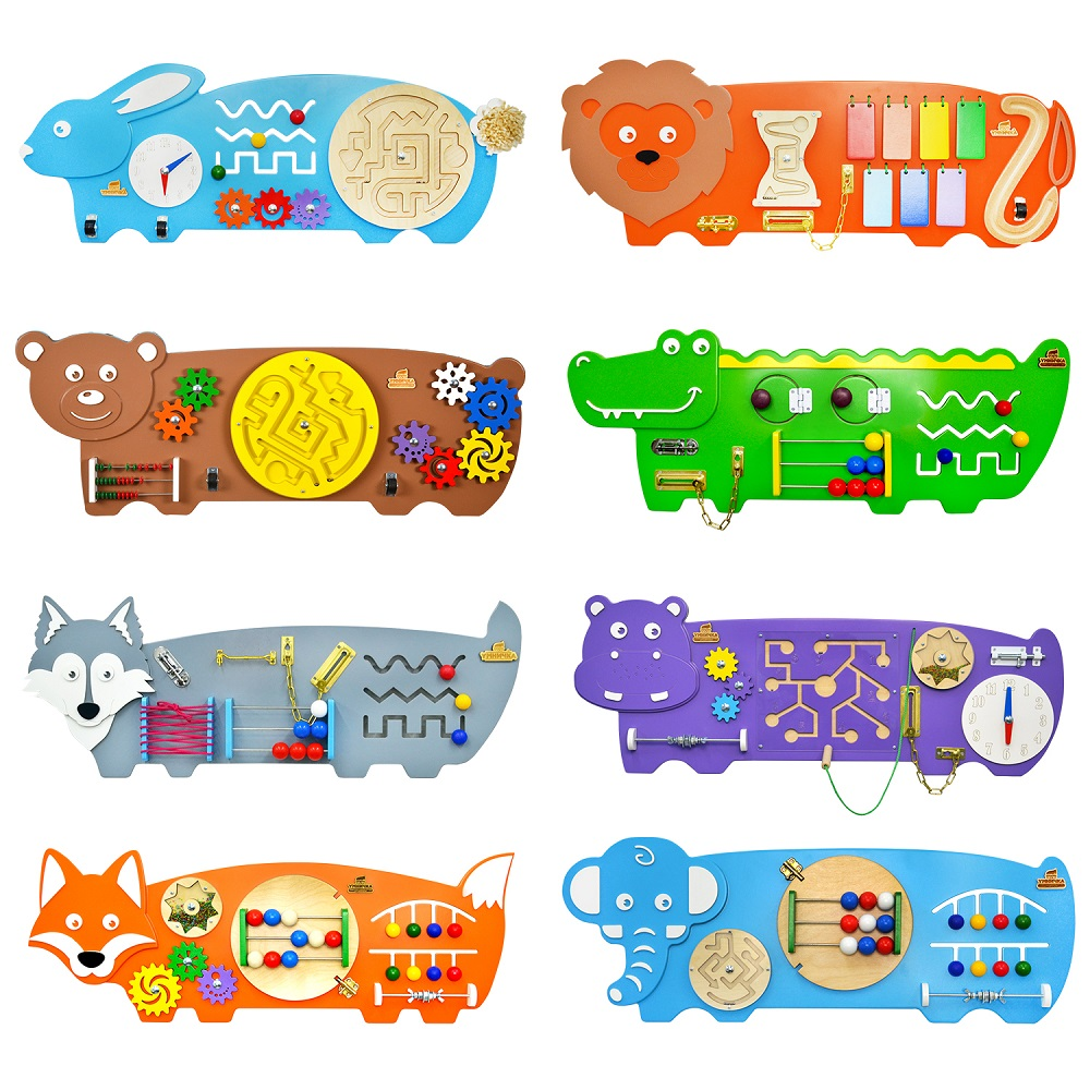 Set of busy boards "Zoo" "Clever girl"
