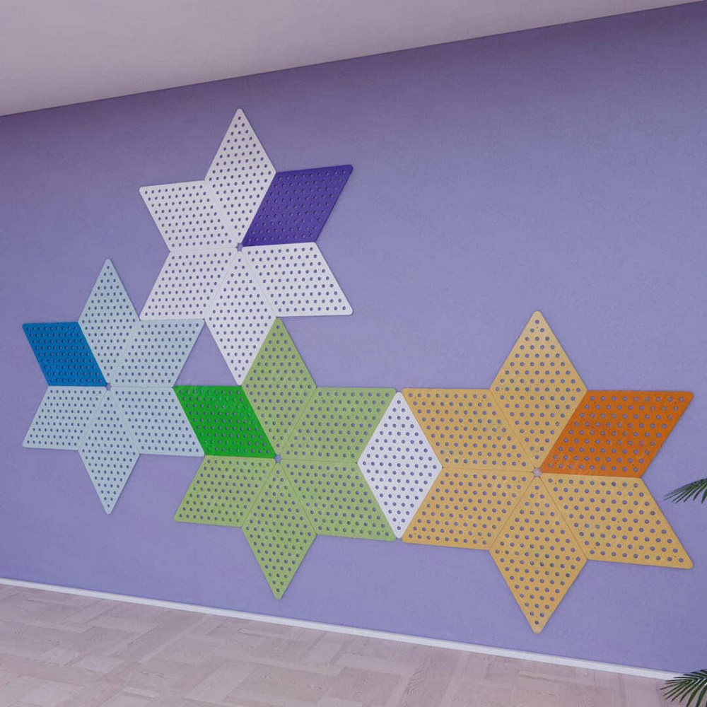 Wall panel "Rhombus" 1 pc. "Clever girl"