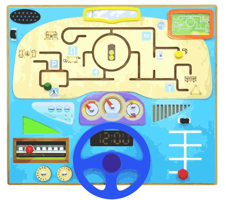 Busy board Pappado "Young driver"