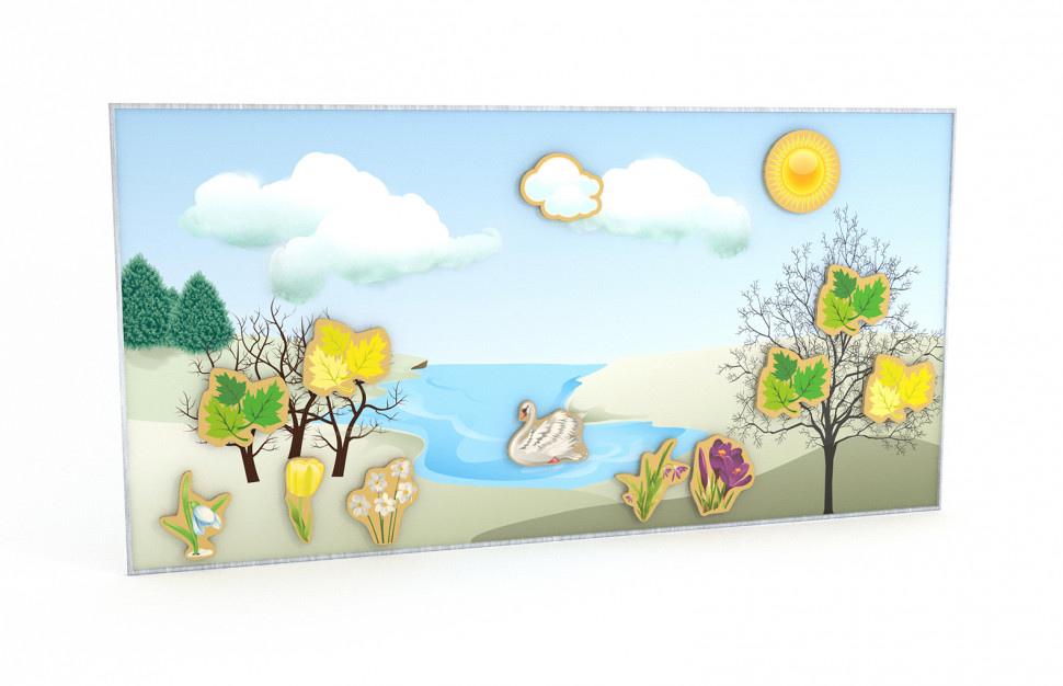 Didactic magnetic board Pappado "The world around us"