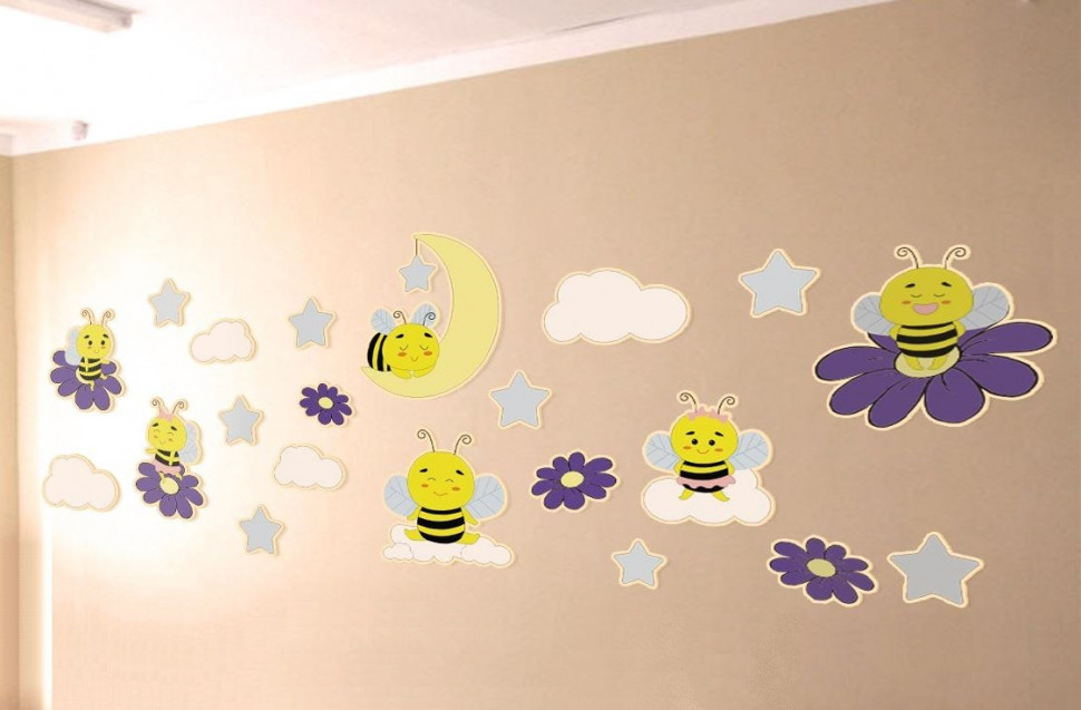 Pappado "Bees" devor bezaklari to'plami