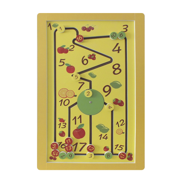 Game panel-labyrinth "Merry Counting" Teddy Bear