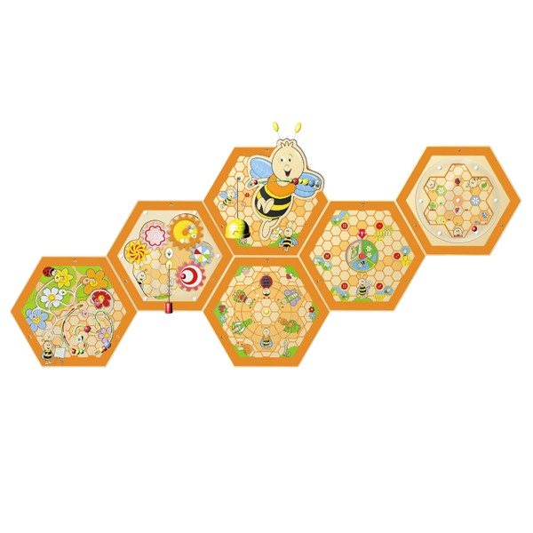 Educational didactic panel "Bees" Bear