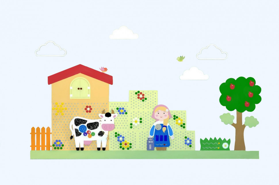 Set of decorative and educational panels Pappado "Farm"