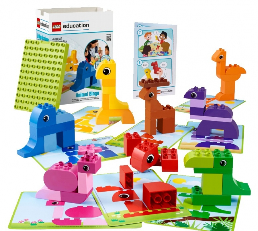 Hayvonlar bilan LEGO 45009 Lotto. DUPLO