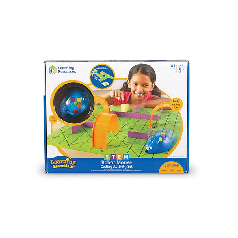 Learning Resources set robot mouse blue