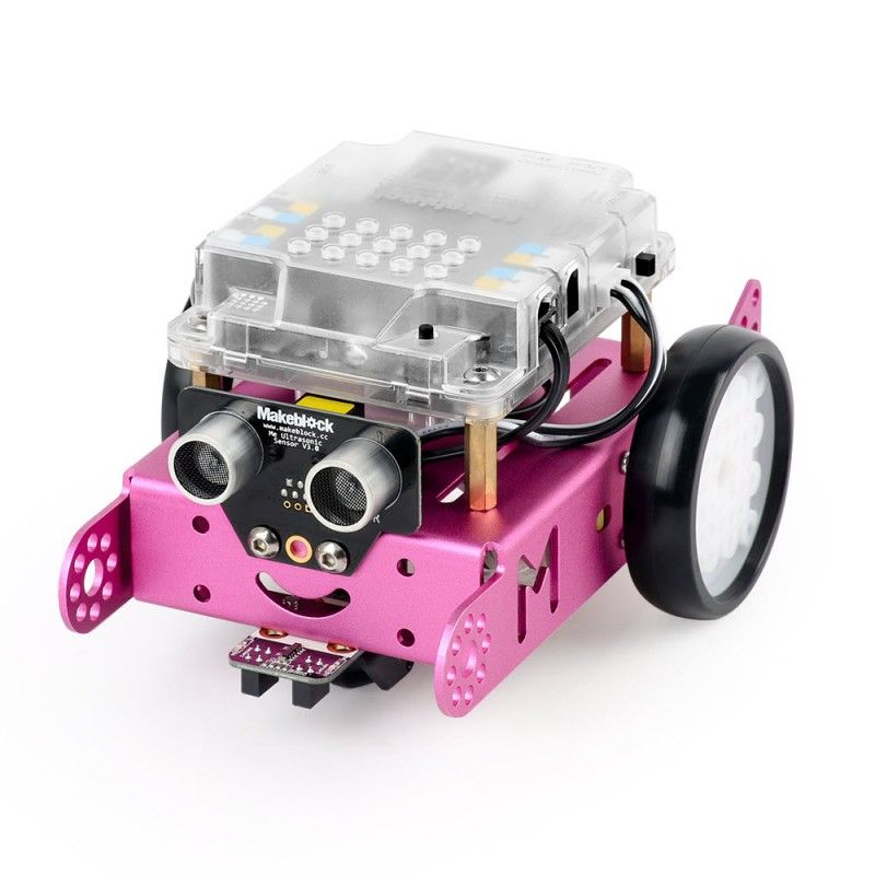 Базовый робототехнический набор mBotV1.1-Pink (Bluetooth Version) 90107