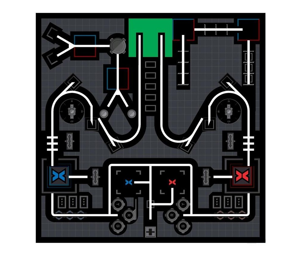 Соревновательное поле с элементами MakeX Stater Arenas Kit P1090013