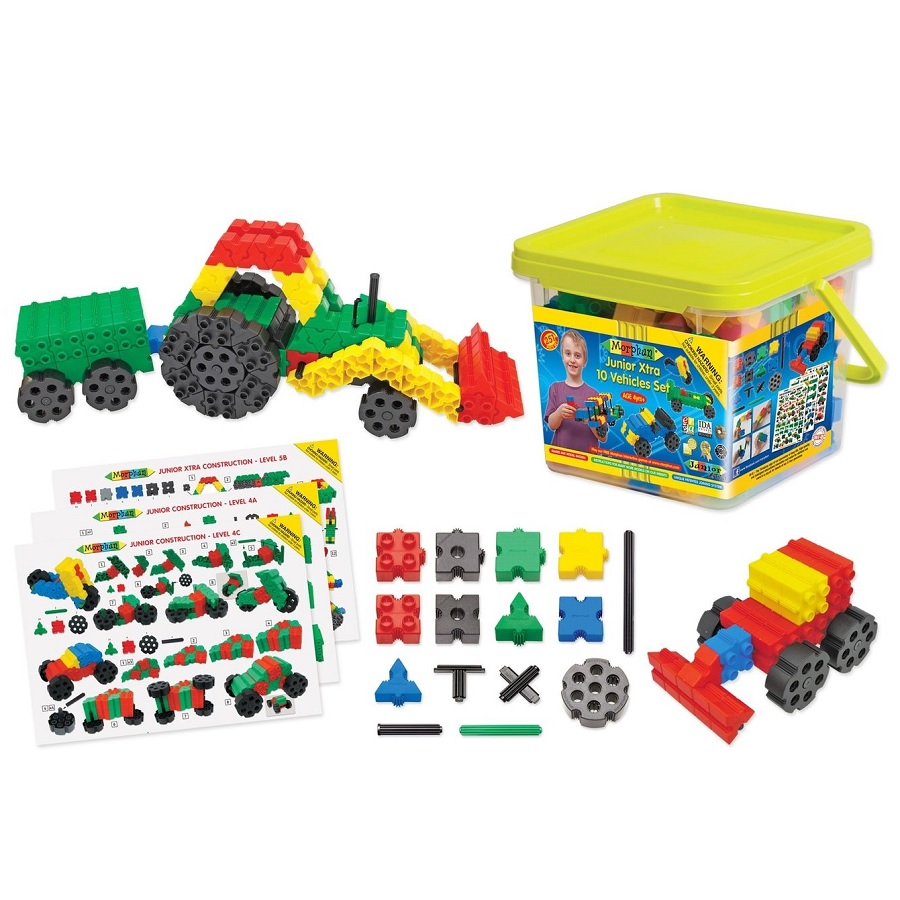 Конструктор Morphun Junior Xtra 10 Vehicles Set «Машины Экстра»